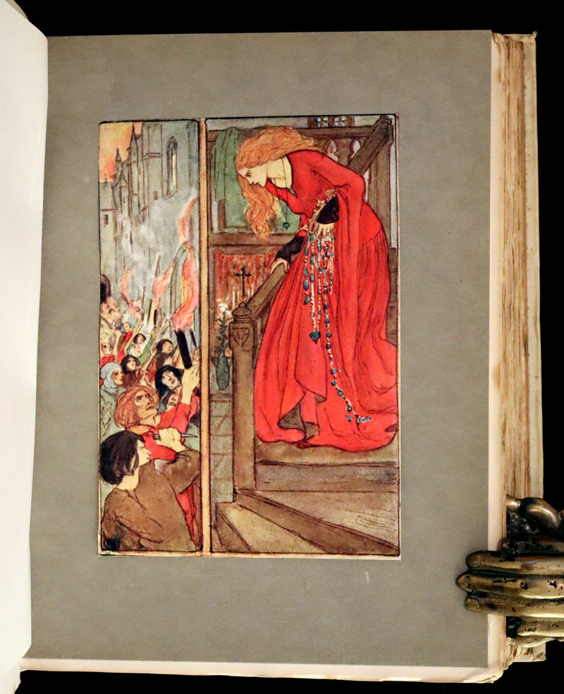 1910 Rare First Edition - Poems by Christina Rossetti Illustrated by Pre-Raphaelite Florence Harrison.