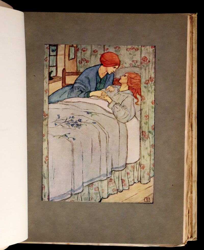 1910 Rare First Edition - Poems by Christina Rossetti Illustrated by Pre-Raphaelite Florence Harrison.