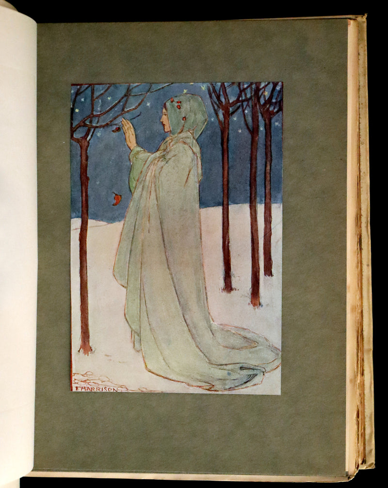 1910 Rare First Edition - Poems by Christina Rossetti Illustrated by Pre-Raphaelite Florence Harrison.