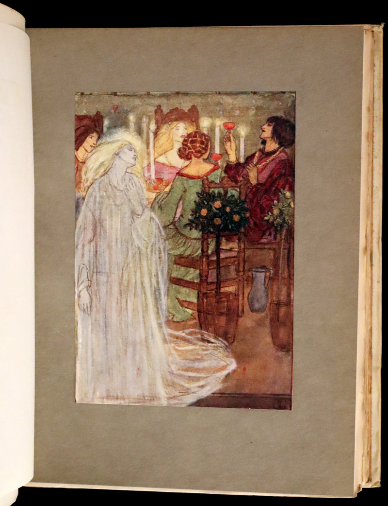 1910 Rare First Edition - Poems by Christina Rossetti Illustrated by Pre-Raphaelite Florence Harrison.