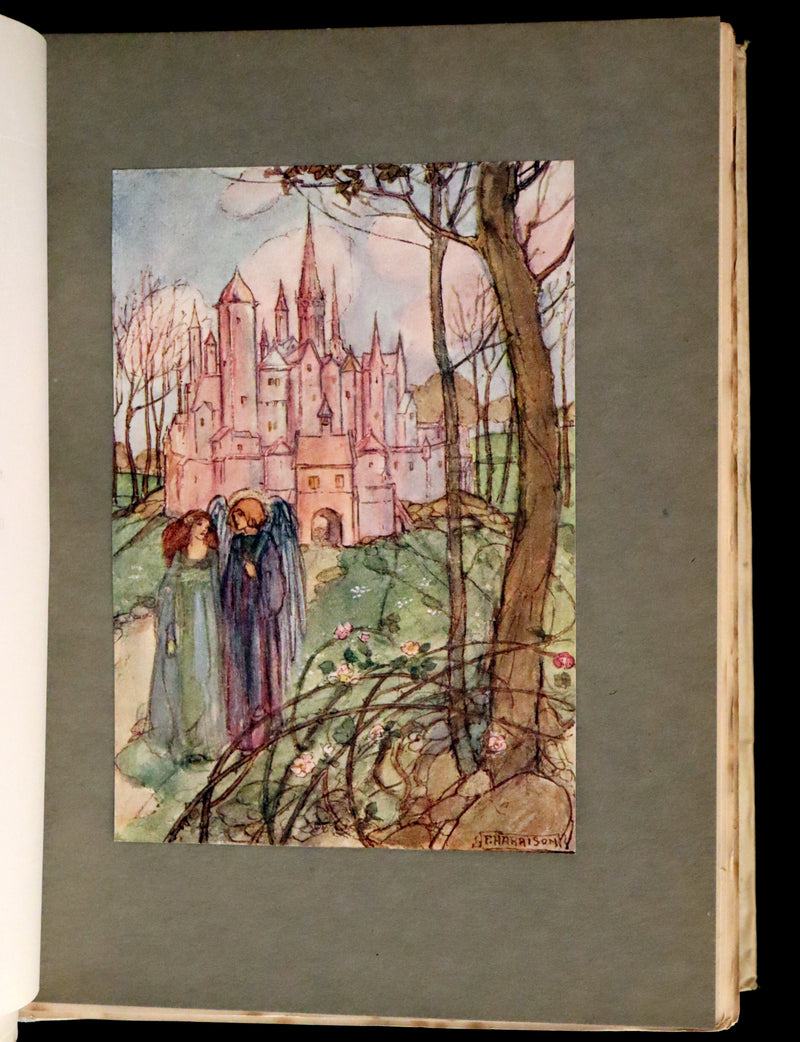 1910 Rare First Edition - Poems by Christina Rossetti Illustrated by Pre-Raphaelite Florence Harrison.