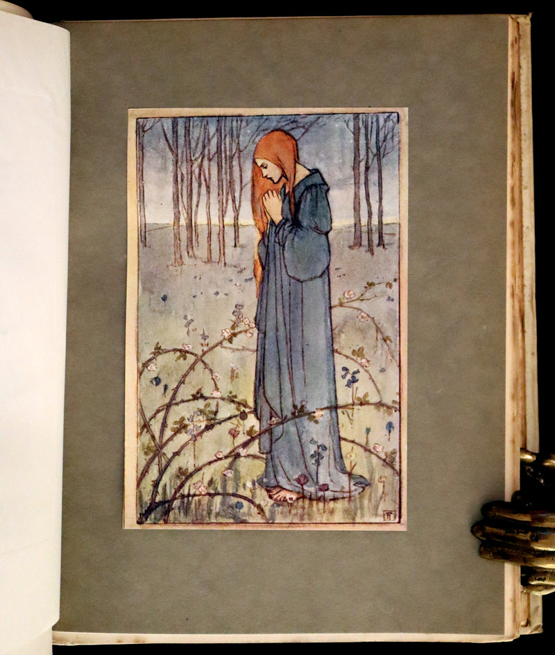 1910 Rare First Edition - Poems by Christina Rossetti Illustrated by Pre-Raphaelite Florence Harrison.