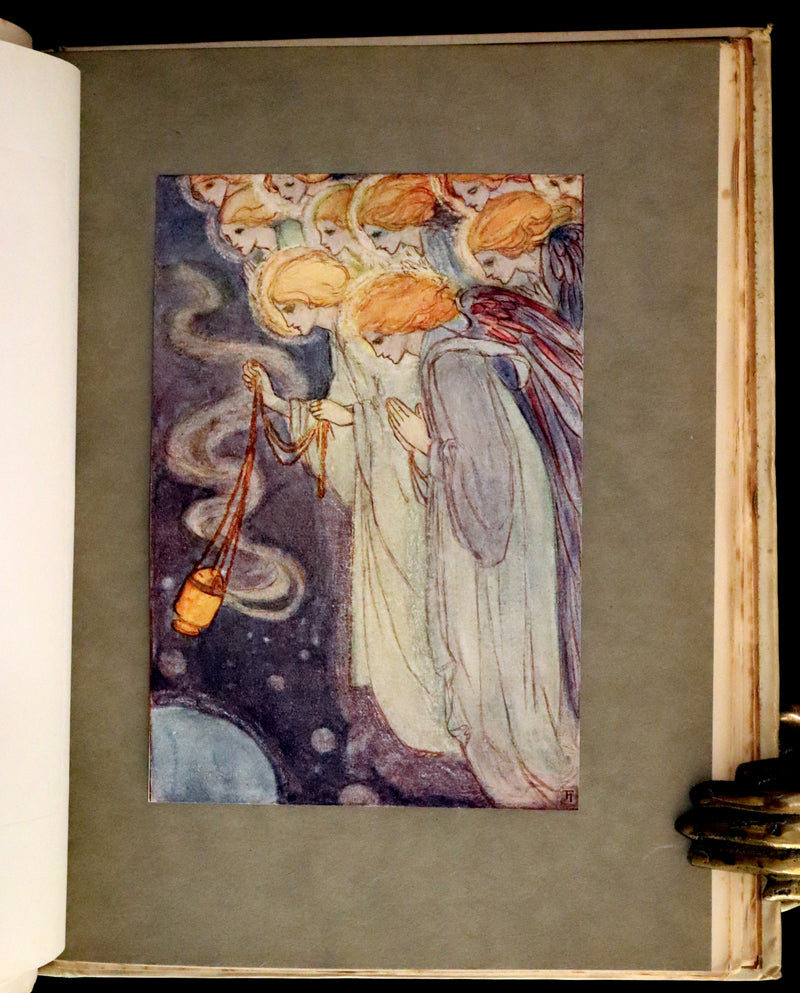 1910 Rare First Edition - Poems by Christina Rossetti Illustrated by Pre-Raphaelite Florence Harrison.