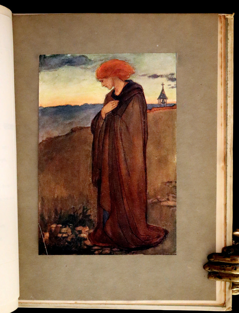 1910 Rare First Edition - Poems by Christina Rossetti Illustrated by Pre-Raphaelite Florence Harrison.