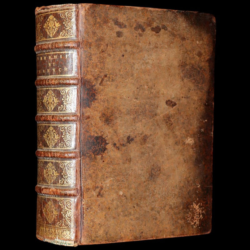 1690 Rare Latin French Bible - Book of Jeremiah and Baruch - Jeremie et Baruch.