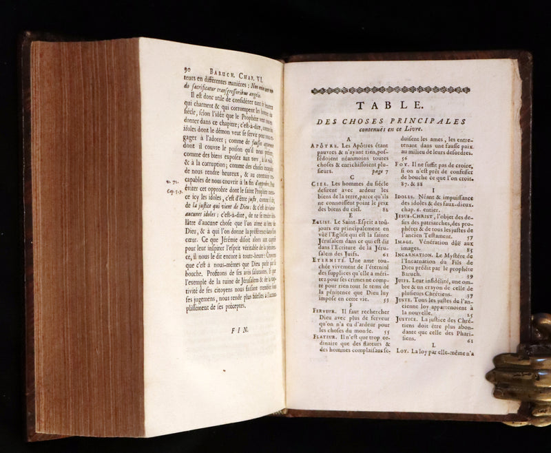 1690 Rare Latin French Bible - Book of Jeremiah and Baruch - Jeremie et Baruch.