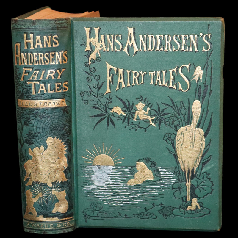 1885 Rare Victorian Book - Hans Christian Andersen's Fairy Tales with original illustrations.
