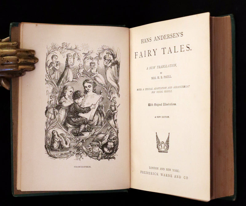 1885 Rare Victorian Book - Hans Christian Andersen's Fairy Tales with original illustrations.