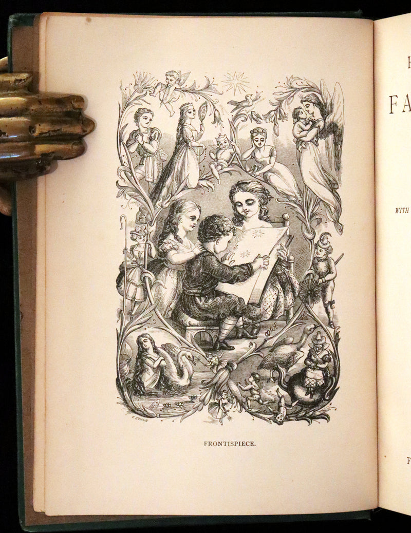 1885 Rare Victorian Book - Hans Christian Andersen's Fairy Tales with original illustrations.