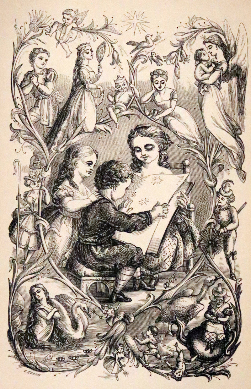 1885 Rare Victorian Book - Hans Christian Andersen's Fairy Tales with original illustrations.