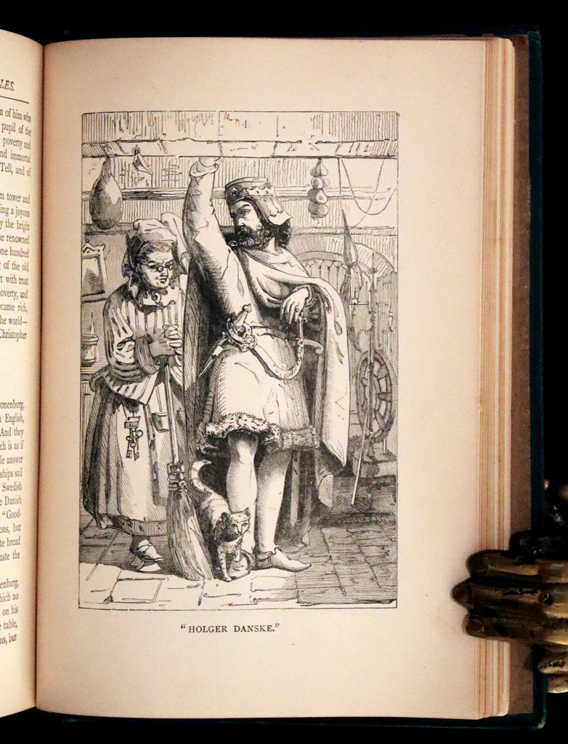 1885 Rare Victorian Book - Hans Christian Andersen's Fairy Tales with original illustrations.