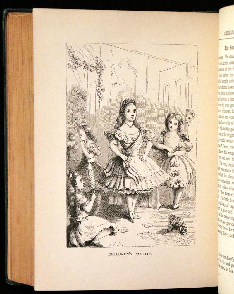 1885 Rare Victorian Book - Hans Christian Andersen's Fairy Tales with original illustrations.