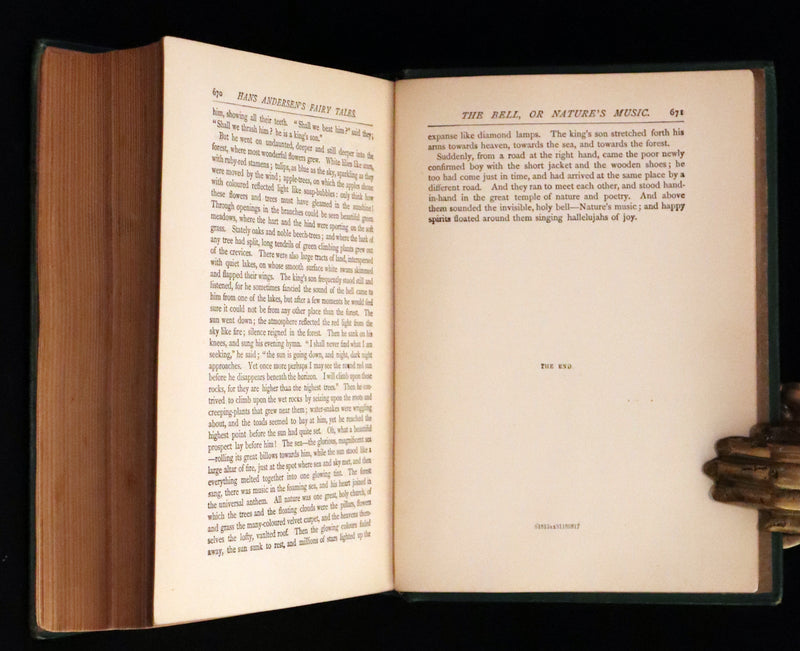 1885 Rare Victorian Book - Hans Christian Andersen's Fairy Tales with original illustrations.