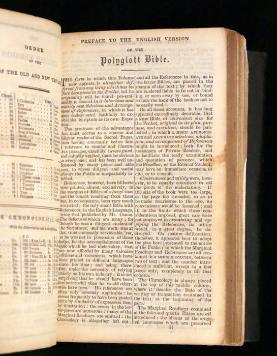 1852 Rare Pocket Book - Portland - Holy Bible - Old & New Testament by Sanborn and Carter.