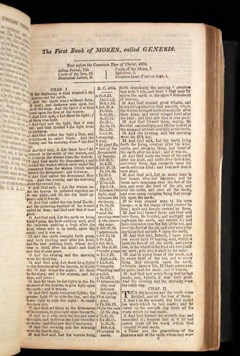 1852 Rare Pocket Book - Portland - Holy Bible - Old & New Testament by Sanborn and Carter.