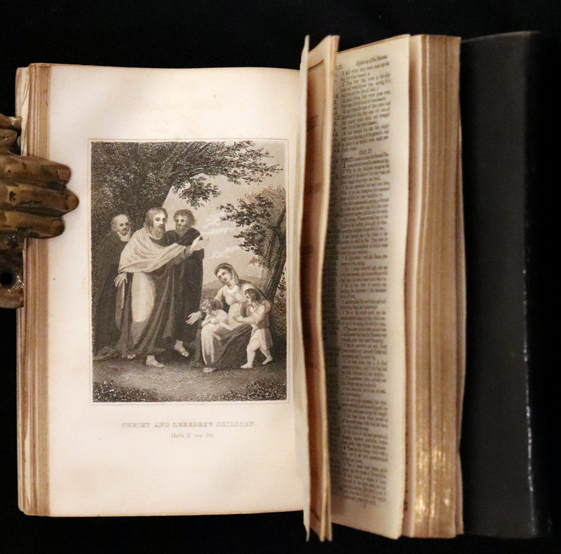 1852 Rare Pocket Book - Portland - Holy Bible - Old & New Testament by Sanborn and Carter.