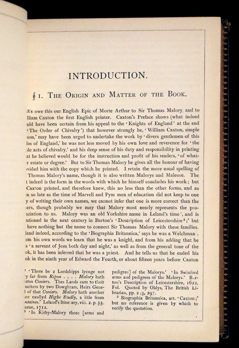 1868 Rare First Globe Edition - Le Morte Darthur, King Arthur and of His Noble Knights of the Round Table.