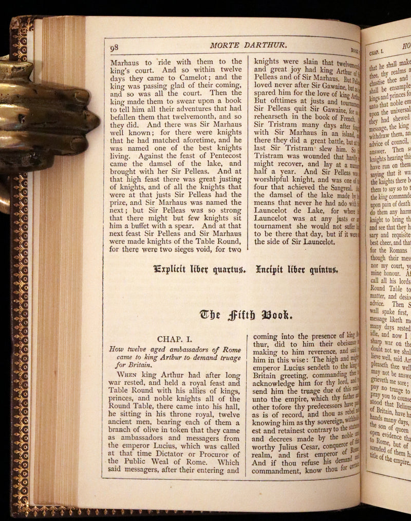 1868 Rare First Globe Edition - Le Morte Darthur, King Arthur and of His Noble Knights of the Round Table.