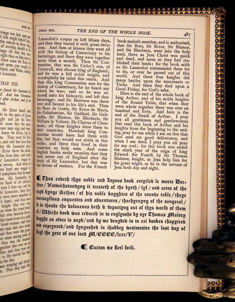 1868 Rare First Globe Edition - Le Morte Darthur, King Arthur and of His Noble Knights of the Round Table.