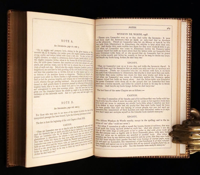 1868 Rare First Globe Edition - Le Morte Darthur, King Arthur and of His Noble Knights of the Round Table.