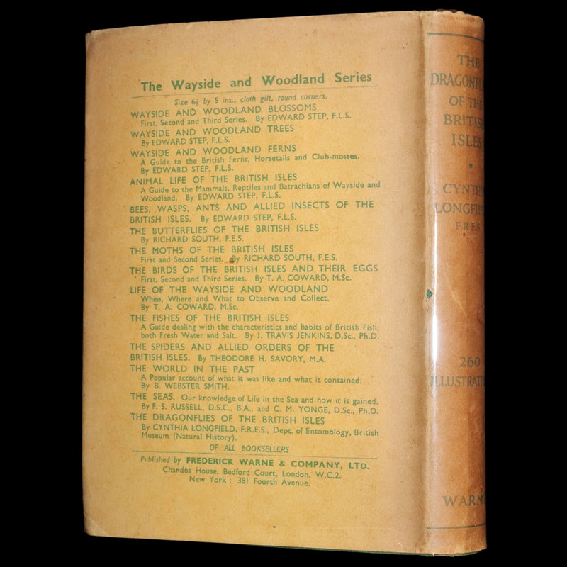 1937 Rare First Edition - The Dragonflies of the British Isles by Madame Dragonfly, Cynthia Longfield.
