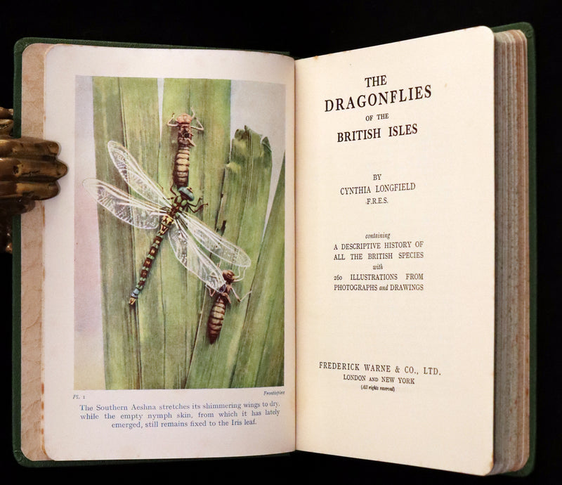 1937 Rare First Edition - The Dragonflies of the British Isles by Madame Dragonfly, Cynthia Longfield.