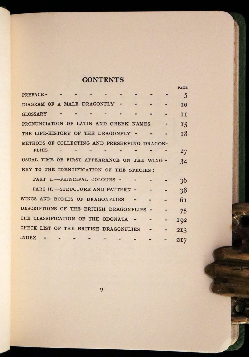 1937 Rare First Edition - The Dragonflies of the British Isles by Madame Dragonfly, Cynthia Longfield.