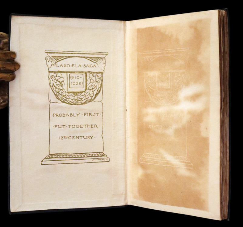 1899 Rare First English Edition - Laxdaela Saga. 13th Century Icelandic Saga translated by Muriel A.C. Press.