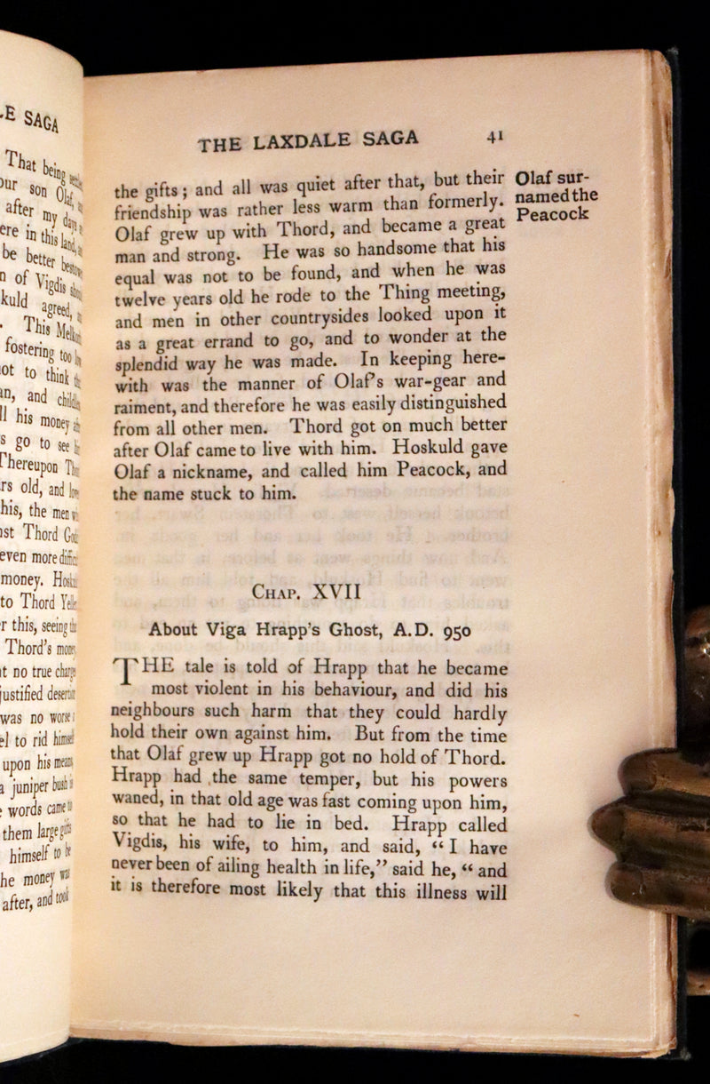 1899 Rare First English Edition - Laxdaela Saga. 13th Century Icelandic Saga translated by Muriel A.C. Press.