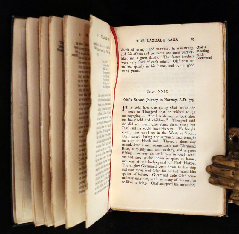 1899 Rare First English Edition - Laxdaela Saga. 13th Century Icelandic Saga translated by Muriel A.C. Press.