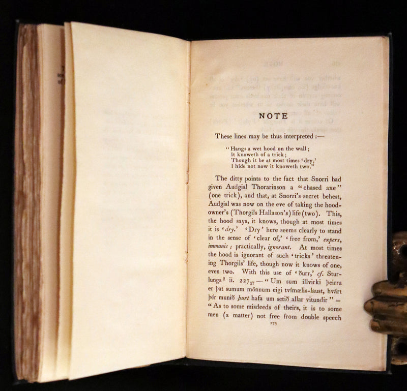 1899 Rare First English Edition - Laxdaela Saga. 13th Century Icelandic Saga translated by Muriel A.C. Press.