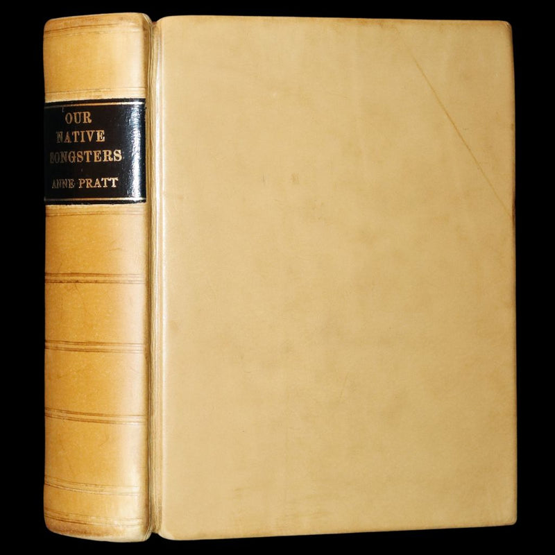 1857 Scarce Ornithology Book ~ Our Native Songsters with 72 colored plates by Anne Pratt.