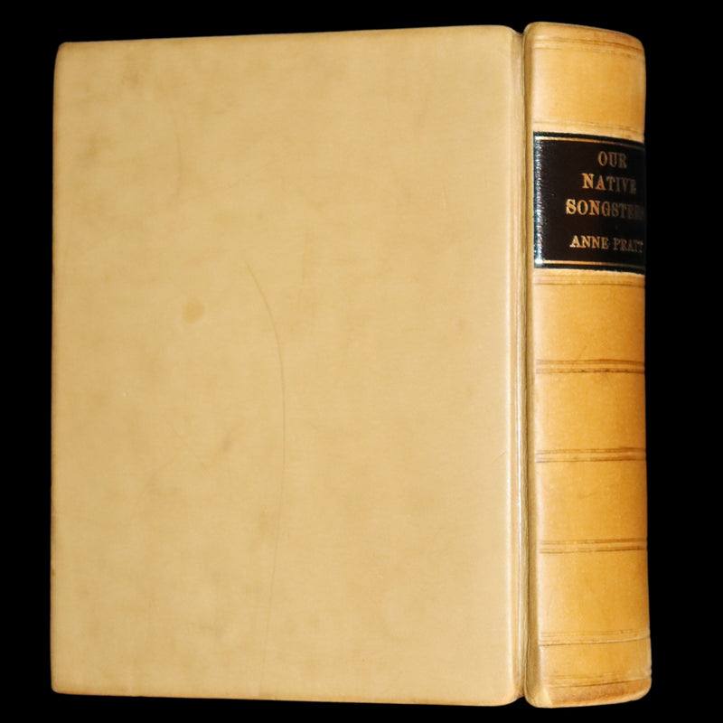 1857 Scarce Ornithology Book ~ Our Native Songsters with 72 colored plates by Anne Pratt.