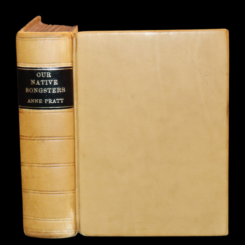 1857 Scarce Ornithology Book ~ Our Native Songsters with 72 colored plates by Anne Pratt.