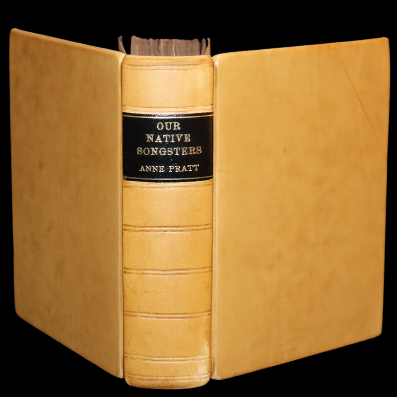 1857 Scarce Ornithology Book ~ Our Native Songsters with 72 colored plates by Anne Pratt.