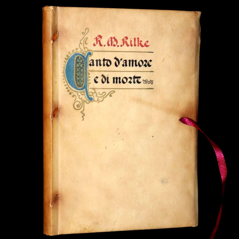 1943 Rare Giannini Binding - Italian Edition of The Love and Death of Cornet Christopher Rilke by Rainer Maria Rilke. #55.