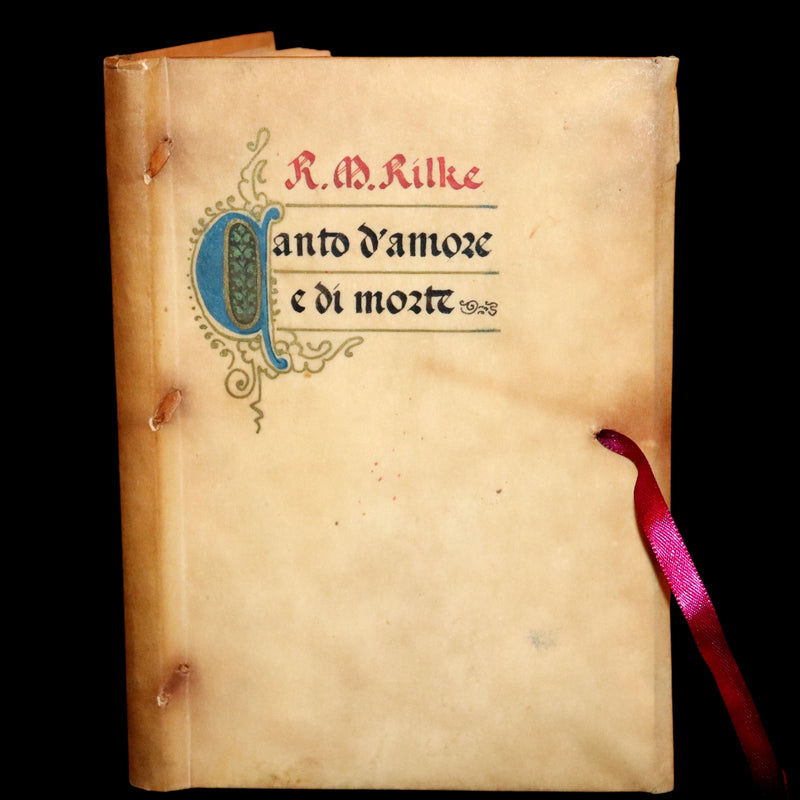 1943 Rare Giannini Binding - Italian Edition of The Love and Death of Cornet Christopher Rilke by Rainer Maria Rilke. #55.