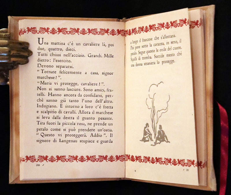 1943 Rare Giannini Binding - Italian Edition of The Love and Death of Cornet Christopher Rilke by Rainer Maria Rilke. #55.