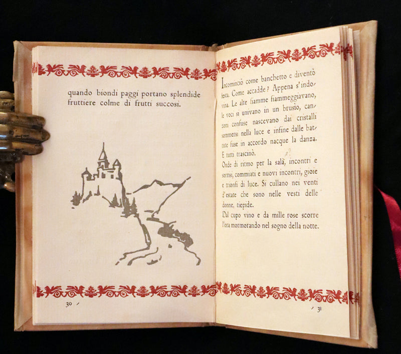 1943 Rare Giannini Binding - Italian Edition of The Love and Death of Cornet Christopher Rilke by Rainer Maria Rilke. #55.