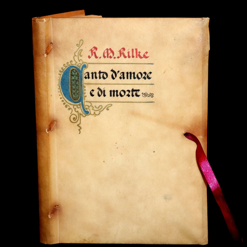 1943 Rare Giannini Binding - Italian Edition of The Love and Death of Cornet Christopher Rilke by Rainer Maria Rilke. #55.