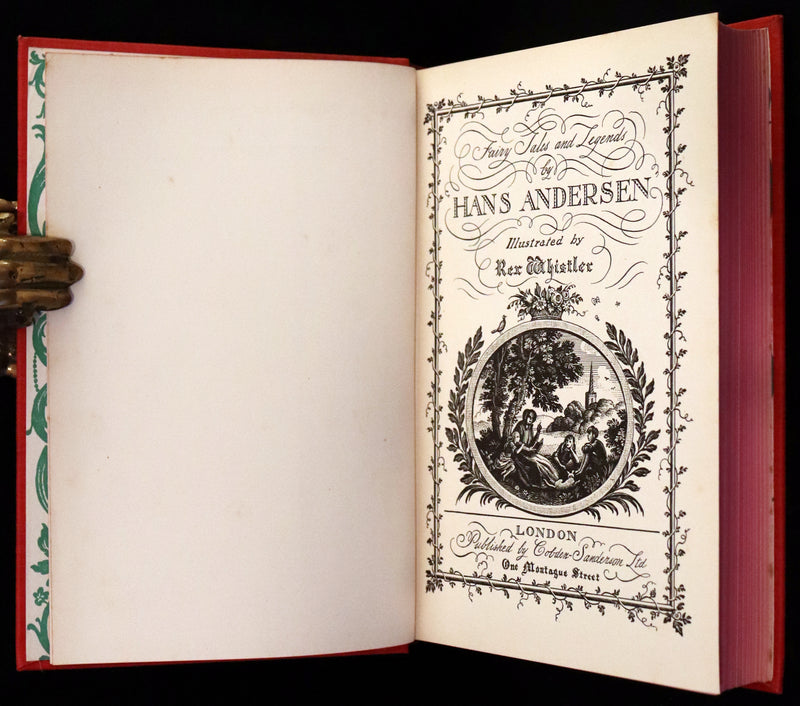 1935 Rare First Rex Whistler Illustrated Edition - Hans Andersen Fairy Tales and Legends.