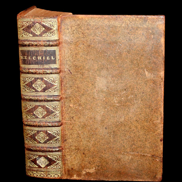 1692 Rare Latin French Book Bible - Book of Ezekiel - Ezechiel by Le Maistre de Sacy