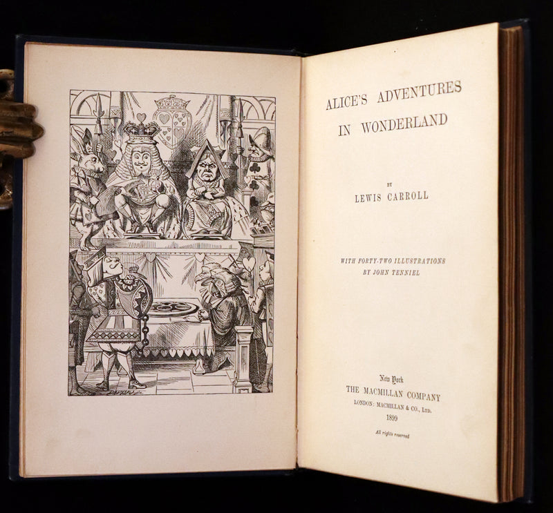 1899 Rare Edition in Blue - Alice's Adventures in Wonderland by Lewis Carroll.