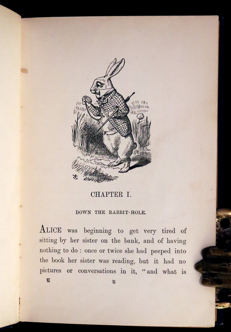 1899 Rare Edition in Blue - Alice's Adventures in Wonderland by Lewis Carroll.