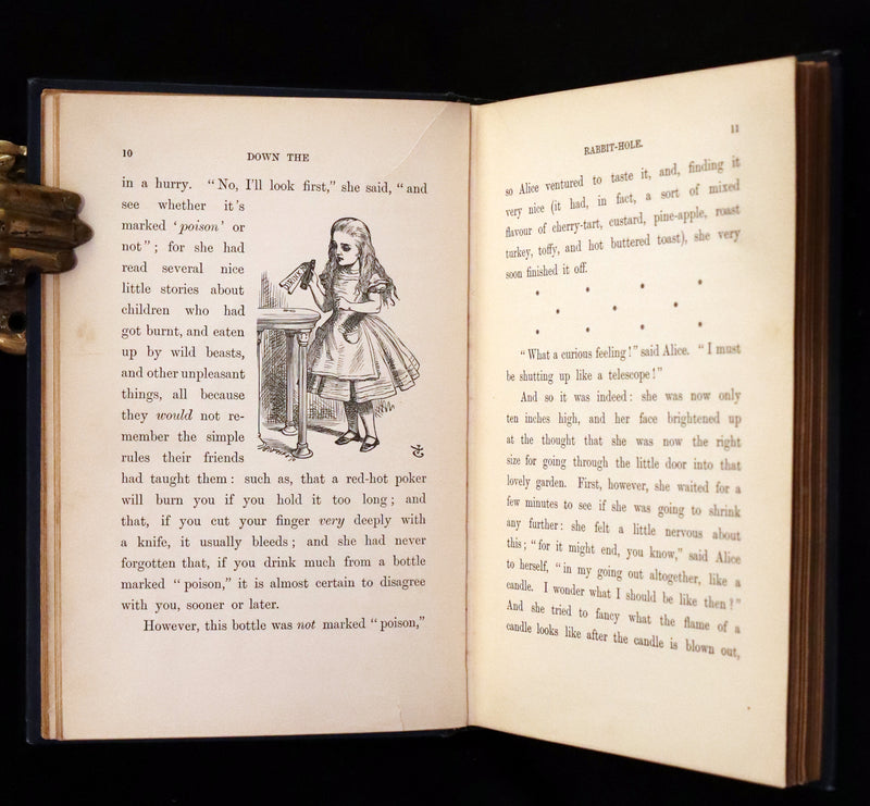 1899 Rare Edition in Blue - Alice's Adventures in Wonderland by Lewis Carroll.