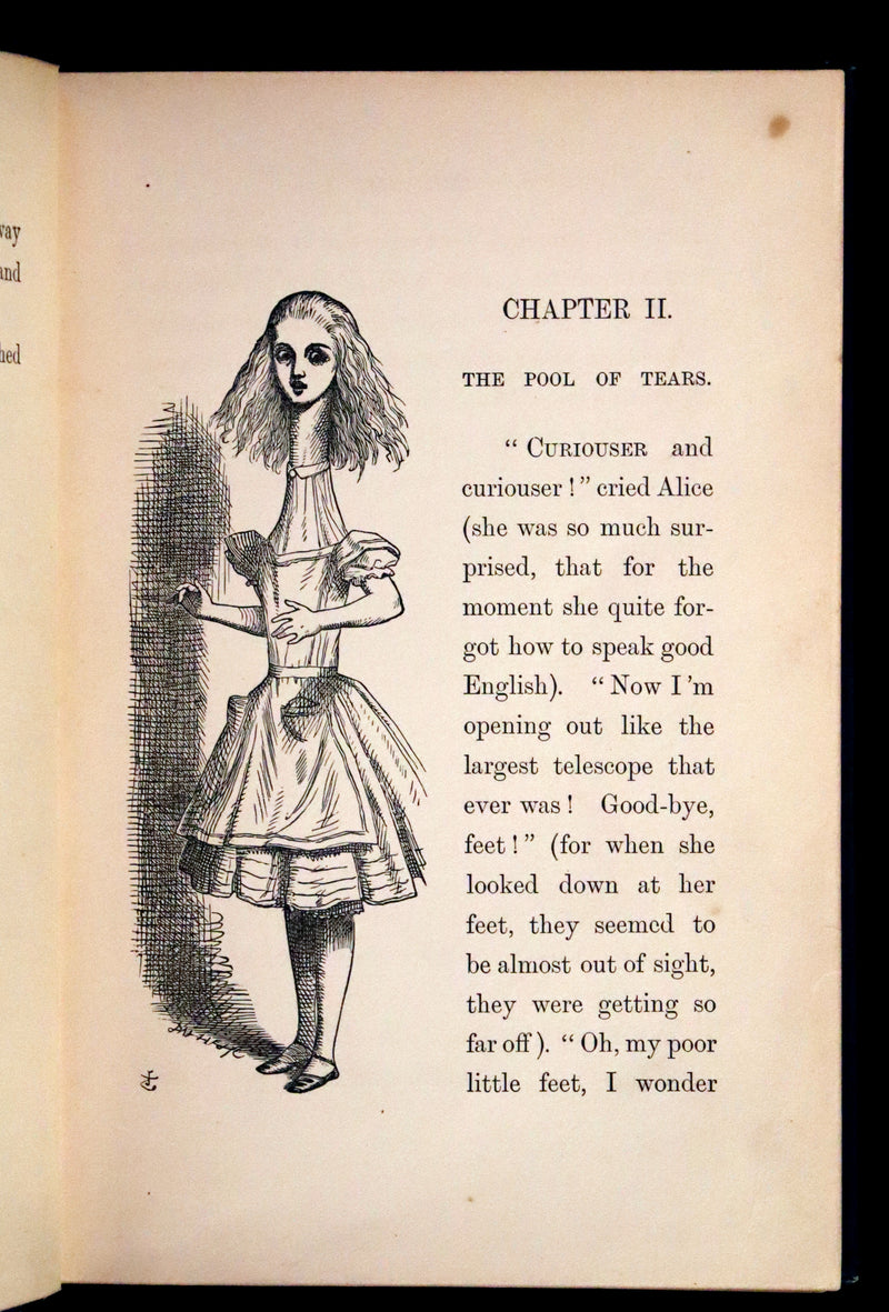 1899 Rare Edition in Blue - Alice's Adventures in Wonderland by Lewis Carroll.