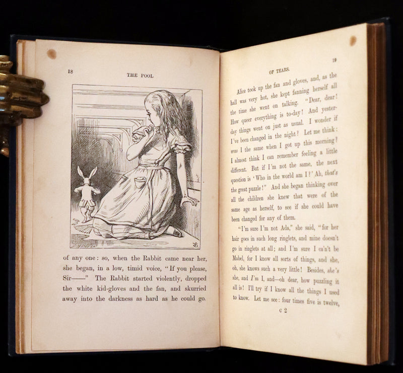 1899 Rare Edition in Blue - Alice's Adventures in Wonderland by Lewis Carroll.