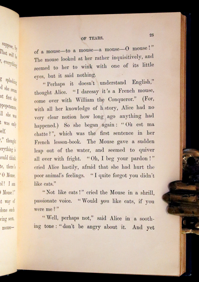 1899 Rare Edition in Blue - Alice's Adventures in Wonderland by Lewis Carroll.