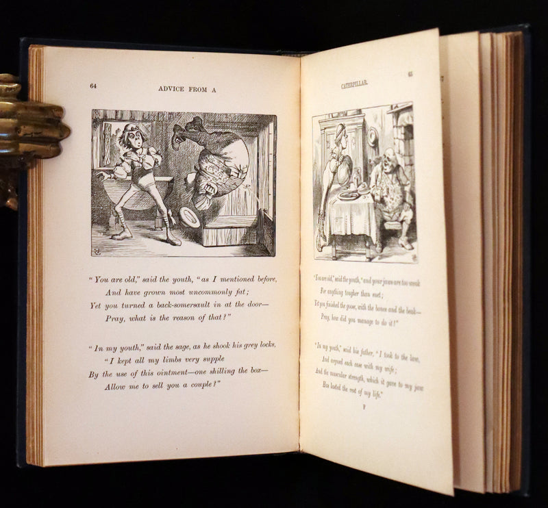 1899 Rare Edition in Blue - Alice's Adventures in Wonderland by Lewis Carroll.