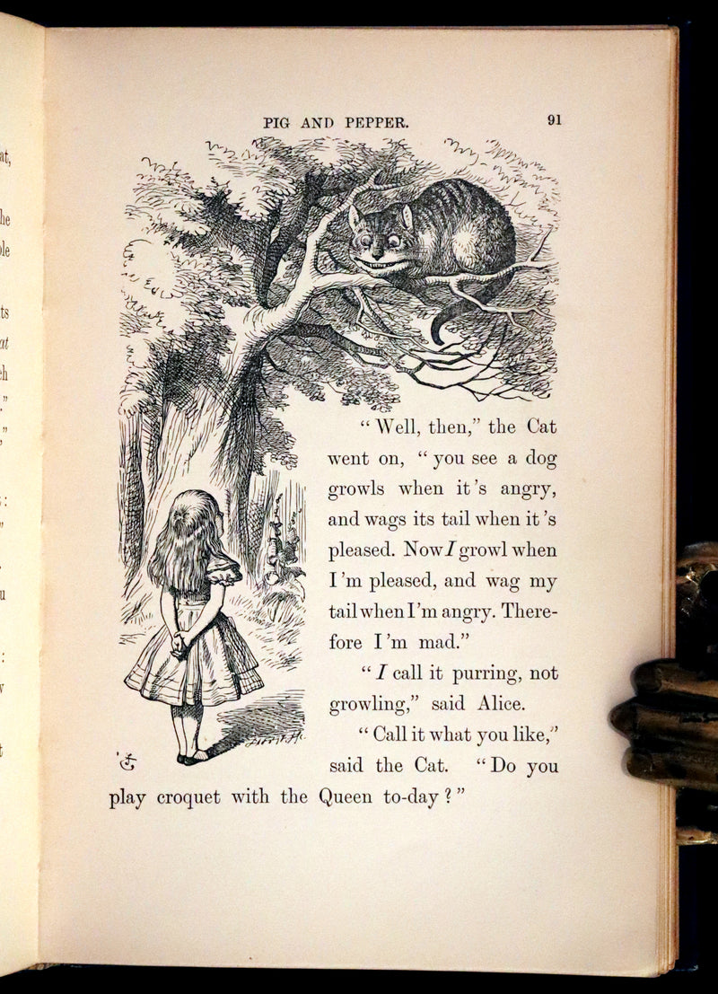 1899 Rare Edition in Blue - Alice's Adventures in Wonderland by Lewis Carroll.